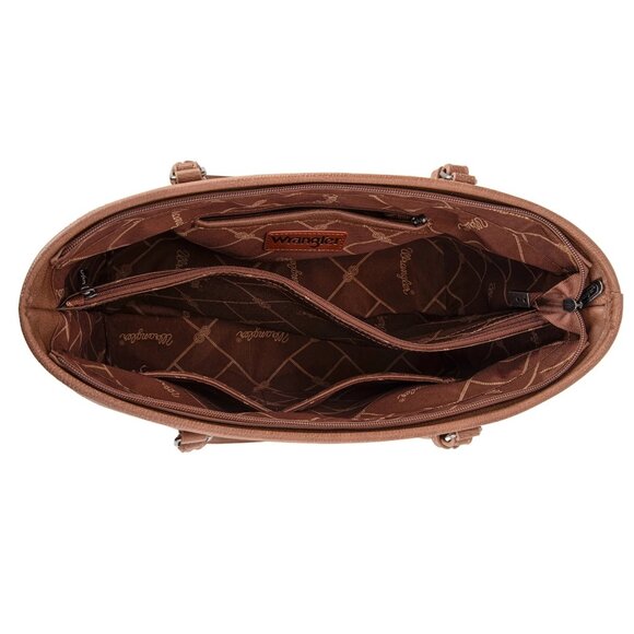 Wrangler Sunflower Print Tote Bag Brown - Picture 3 of 4